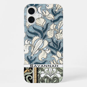 16 Plus Funda para iPhone con patrón vintage personalizado