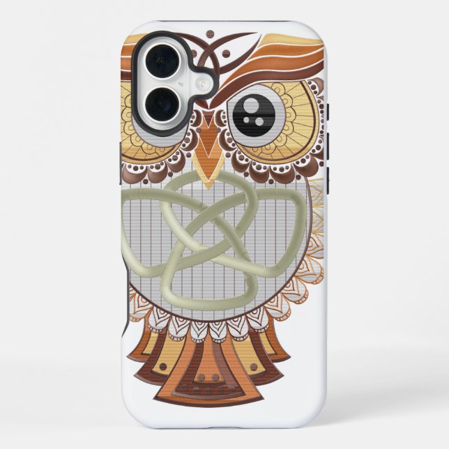 16 Plus Funda para iPhone de búho (Reverso )