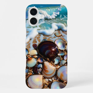 16 Plus Funda para iPhone de Playa Seashell Diseño Costero