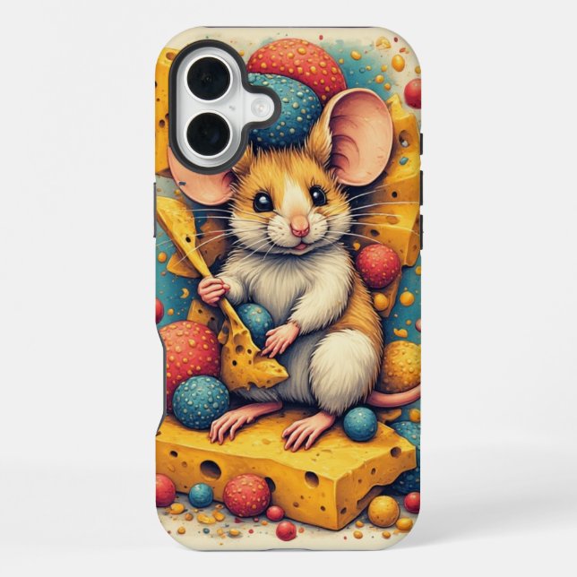 16 Plus Funda para iPhone / iPad de ratón lindo (Reverso )