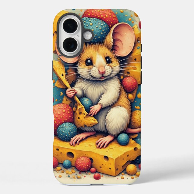 16 Plus Funda para iPhone / iPad de ratón lindo (Reverso )
