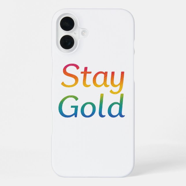 16 Plus Funda Stay Gold para iPhone (Reverso )