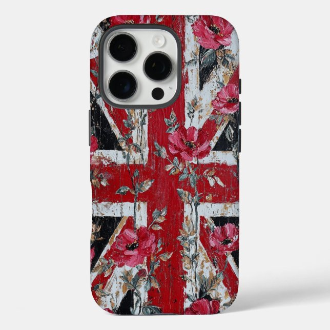 16 Pro Funda Case-Mate Tough Apple iPhone - Bandera britá (Reverso )