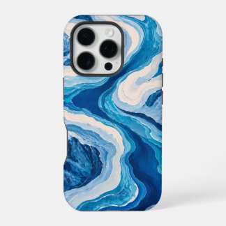 16 Pro Funda para iPhone 6 Topografía de glaciar abstract