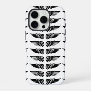 16 Pro Funda para iPhone ala de águila negra y blanca per