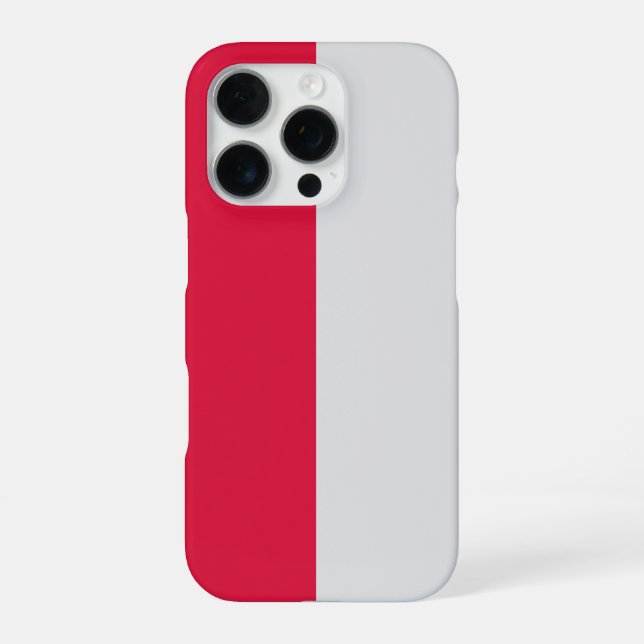 16 Pro Funda para iPhone Carmesí Personalizada con Person (Reverso)