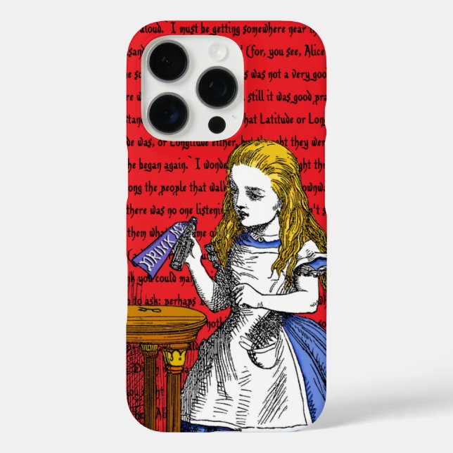 16 Pro Funda para iPhone Case-Mate de Alicia en el País d (Reverso )