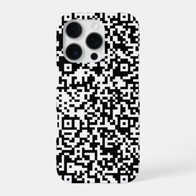 16 Pro Funda para iPhone con código QR personalizado (Reverso)