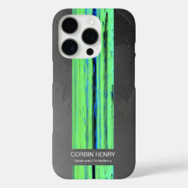 16 Pro Funda para iPhone con textura abstracta de nombre