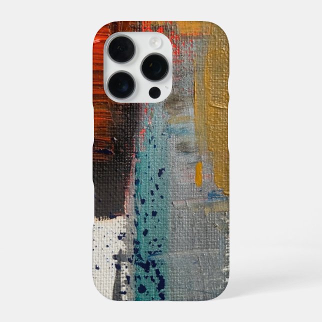 16 Pro Funda para iPhone de Arte Abstracto (Reverso)