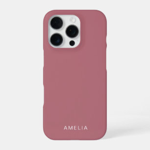 16 Pro Funda para iPhone de oro rosa con nombre personali
