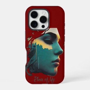 16 Pro Funda para iPhone de paisaje urbano Resistente y