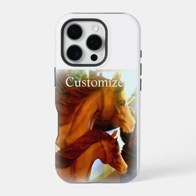 16 Pro funda para iphone de yegua y poni (Reverso )