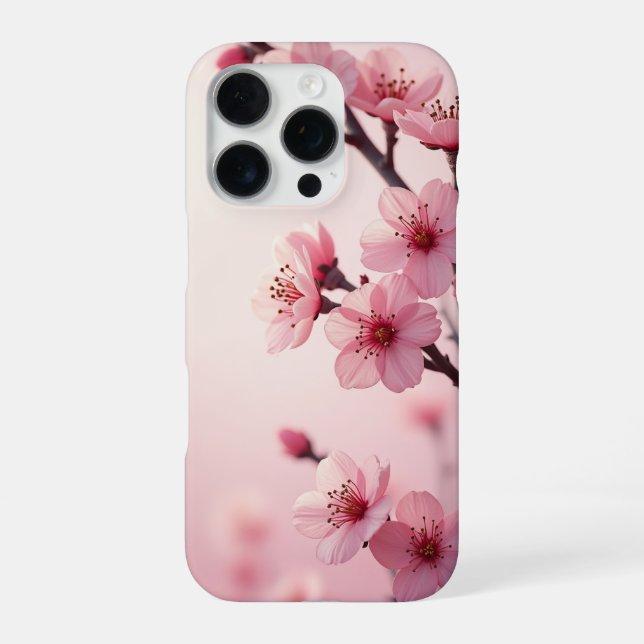 16 Pro Funda para IPhone Flor de Cerezo (Reverso)