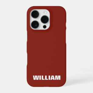 16 Pro Funda para iPhone GRISE pastel personalizada con n