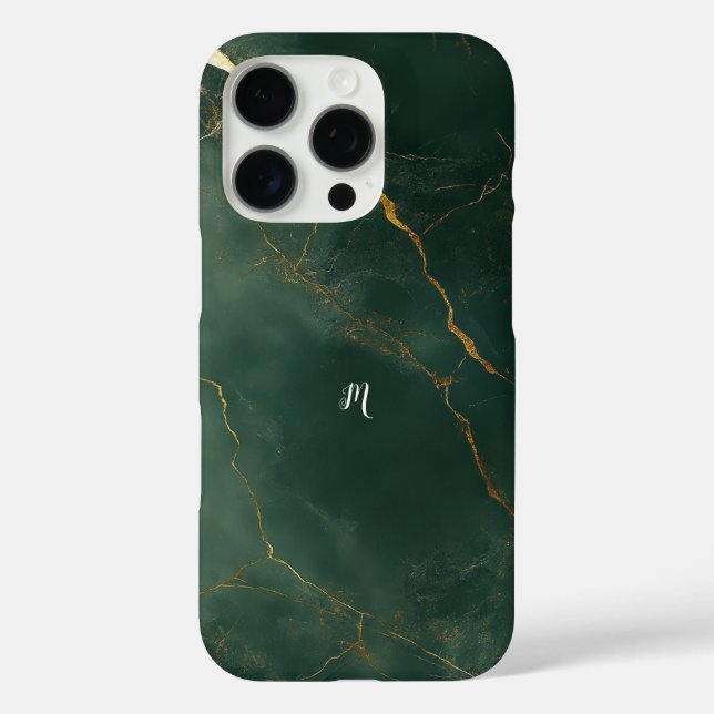 16 Pro Funda para iPhone / iPad de mármol azul elegante (Reverso )