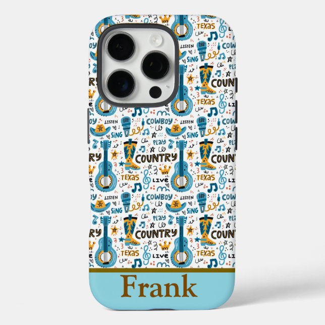 16 Pro Funda para iPhone / iPad de música country de Texa (Reverso )