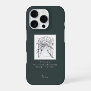 16 Pro Funda para iPhone Leeds Tone Sketch