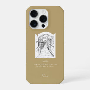 16 Pro Funda para iPhone Leeds Tone Sketch