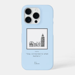 16 Pro Funda para iPhone London Tone Sketch 