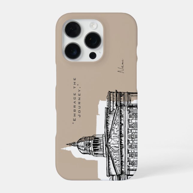16 Pro Funda para iPhone Nottingham Tone Sketch (Reverso)
