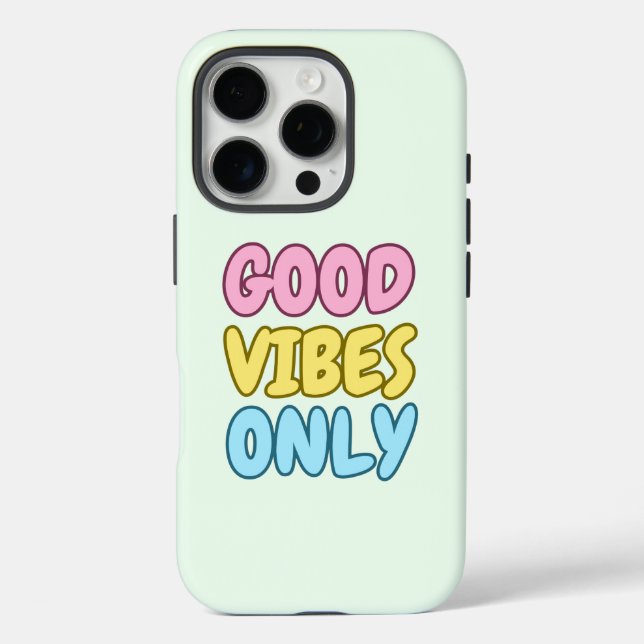 16 Pro Funda para iPhone resistente con buenas vibras (Reverso )