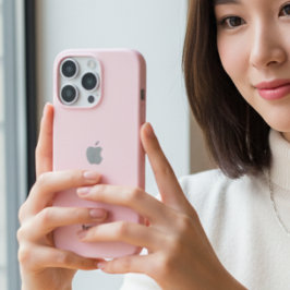 16 Pro Funda para iPhone rosa pastel personalizada con no