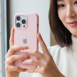 16 Pro Funda para iPhone rosa pastel personalizada con no