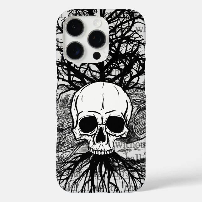 16 Pro Funda para iPhone Skull & Books Case-Mate (Reverso )