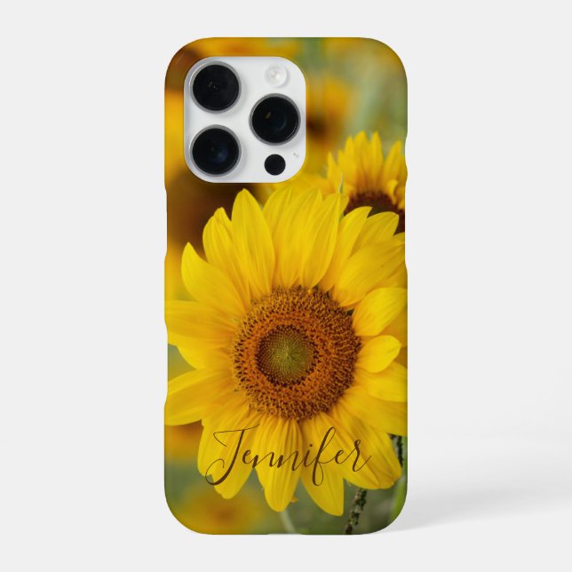 16 Pro Funda para teléfono celular Sunflower para iPhone (Reverso)