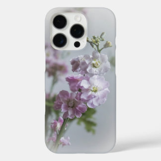 16 Pro Funda personalizada para iPhone con flores rosadas