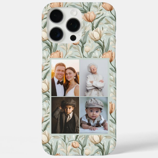 16 Pro Max Cute Tulipán Foto Personalizada Funda Iphone Para  (Reverso )