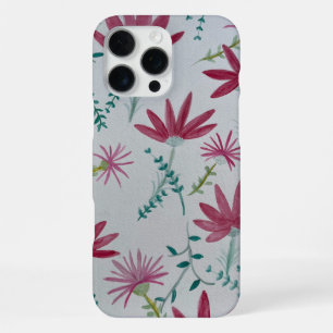 16 Pro Max Funda botánica de flores para iPhone