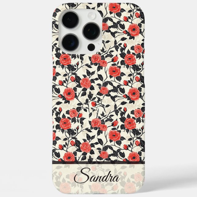 16 Pro Max Funda de iPhone personalizable Rosa para regalo ún (Reverso )