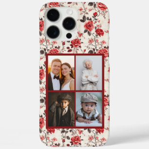 16 Pro Max Funda de iPhone personalizada con foto de rosa flo