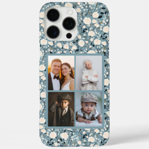 16 Pro Max Funda de iPhone personalizada con foto floral rosa