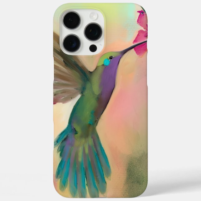 16 Pro Max Funda para iPhone Beautiful Hummingbird (Reverso )