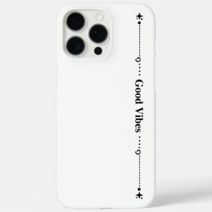 16 Pro Max Funda para iPhone blanca celestial "Buenas Vibraci