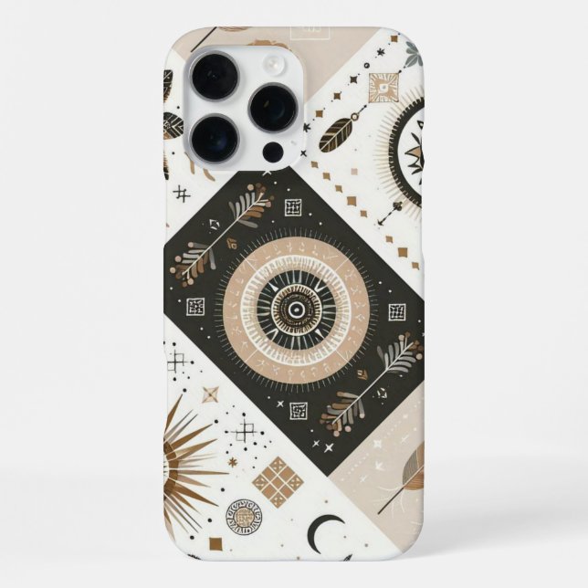 16 Pro Max Funda para iPhone Boho Chic – Elegante y Protector (Reverso )