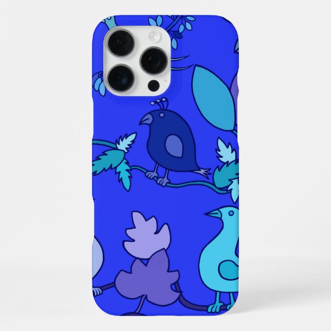 16 Pro Max Funda para iPhone Case-Mate Blue Birds (Reverso )