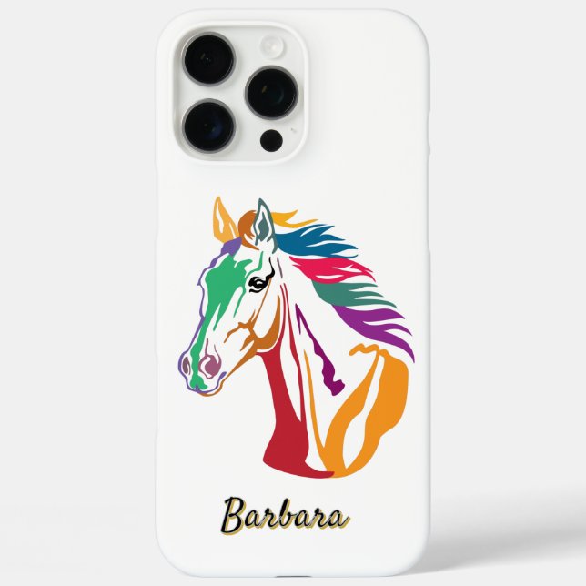 16 Pro Max Funda para iPhone Case-Mate Caballo de Muchos Colo (Reverso )