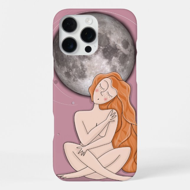 16 Pro Max Funda para iPhone Celestial – Ilustración Dibujada (Reverso )