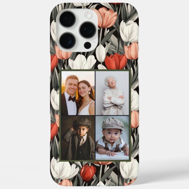 16 Pro Max Funda para iPhone con elegante collage de fotos de (Reverso )
