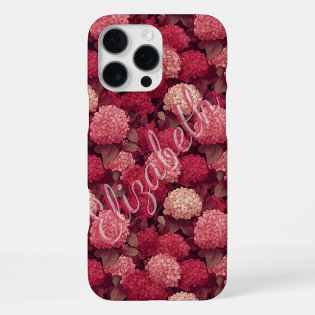 16 Pro Max Funda para iPhone con nombre personalizable de hor (Reverso )