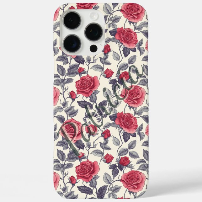 16 Pro Max Funda para iPhone con nombre personalizado para pr (Reverso )