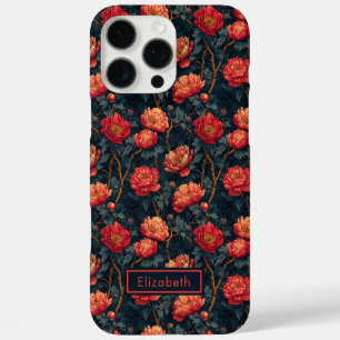 16 Pro Max Funda para iPhone con nombre personalizado y peoní