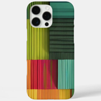 16 Pro Max Funda para iPhone con patrón de bloque