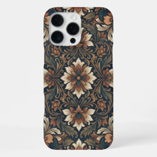 16 Pro Max Funda para iPhone con patrón de medallón floral da