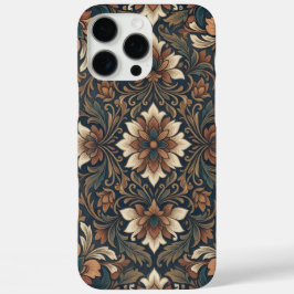 16 Pro Max Funda para iPhone con patrón de medallón floral da