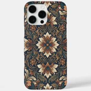 16 Pro Max Funda para iPhone con patrón de medallón floral da